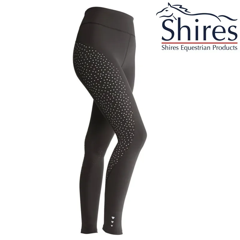 Aubrion Tinkham Reflective Riding Tights - Black 